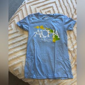 Blue 84 Light Blue Kauai Crewneck Tee with White Logo